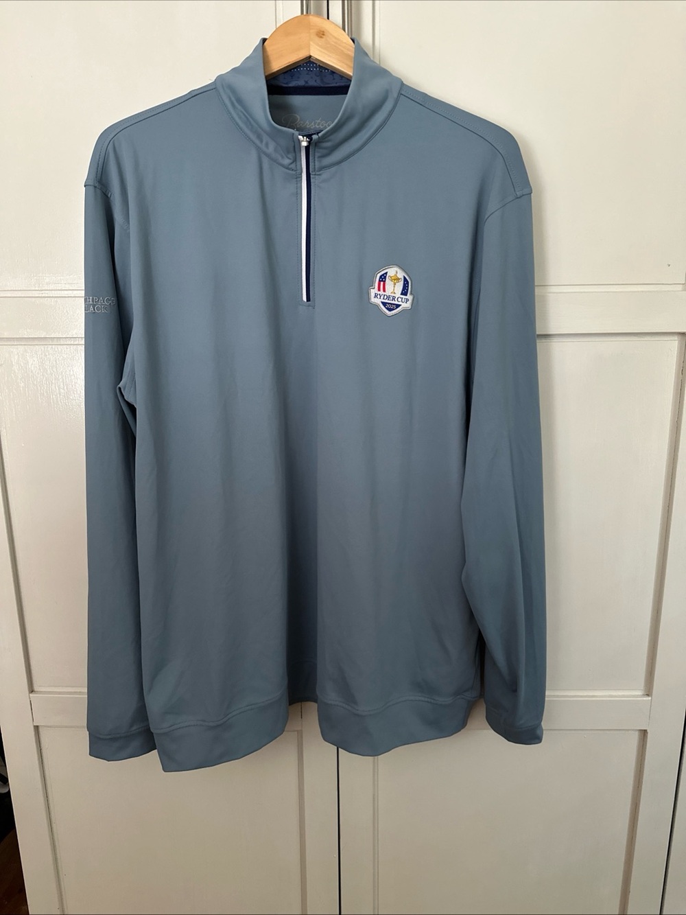Barstool Golf Ryder Cup 2025 Bethpage Black Quarter Zip Pullover Men's XL Blue